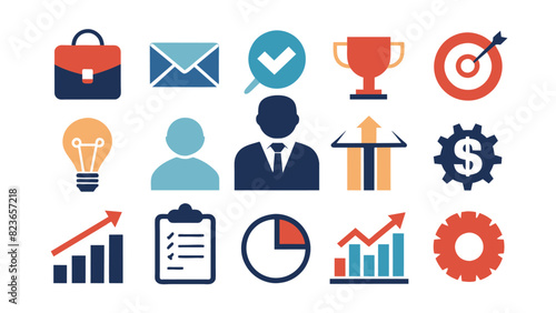 Set of business icons.