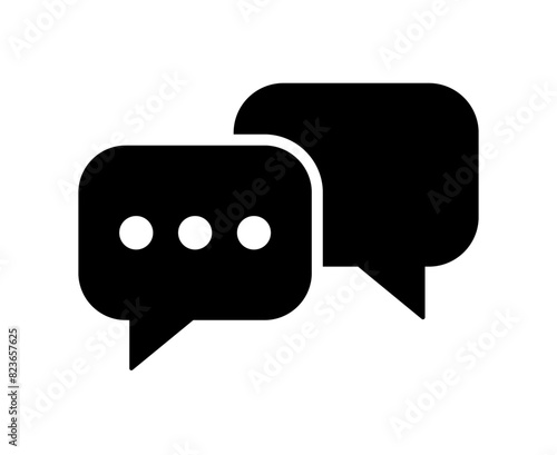 Chat icon. Speech bubble symbol