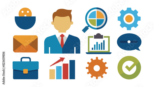 Set of business icons.