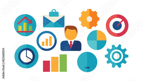 Set of business icons.