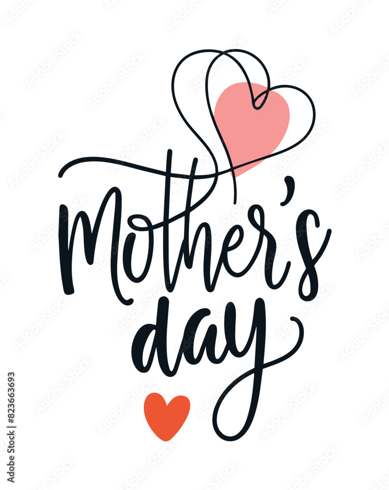 Doodle Style Happy Mother's Day Poster 