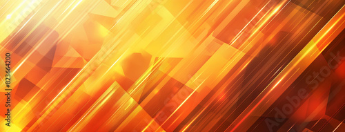 Amarelo laranja vermelho marrom fundo abstrato para design formas geométricas triângulos quadrados listras linhas gradiente de cor moderno futurista brilhante web banner amplo panorâmico photo