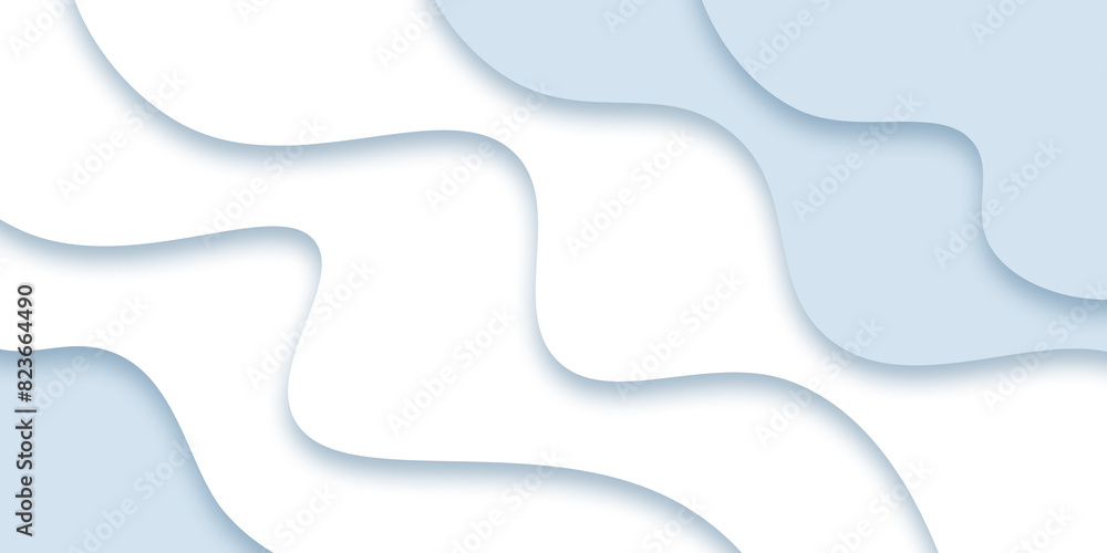 Abstract white wavy shape decorative background modern style Abstract white wavy shape decorative background modern style