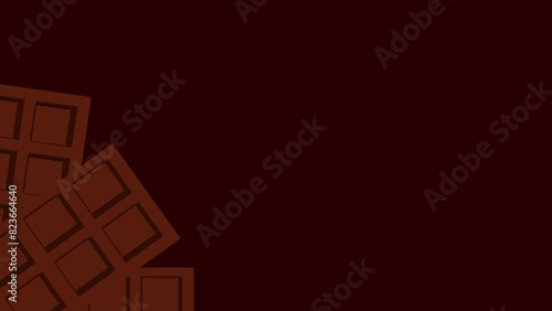 background illustration with chocolate bar 