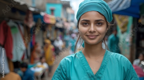 medical outreach programs, in a busy medical camp in india, committed healthcare professionals tirelessly offer free medical support to underprivileged communities