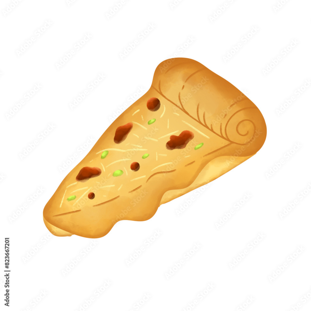 illustration of a pizza illustration of a pizza