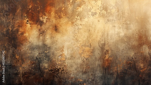 A sentimental abstract background with delicate patterns and textures that suggest cherished memories and a longing for the past. The color palette includes warm  muted shades and sepia tones 