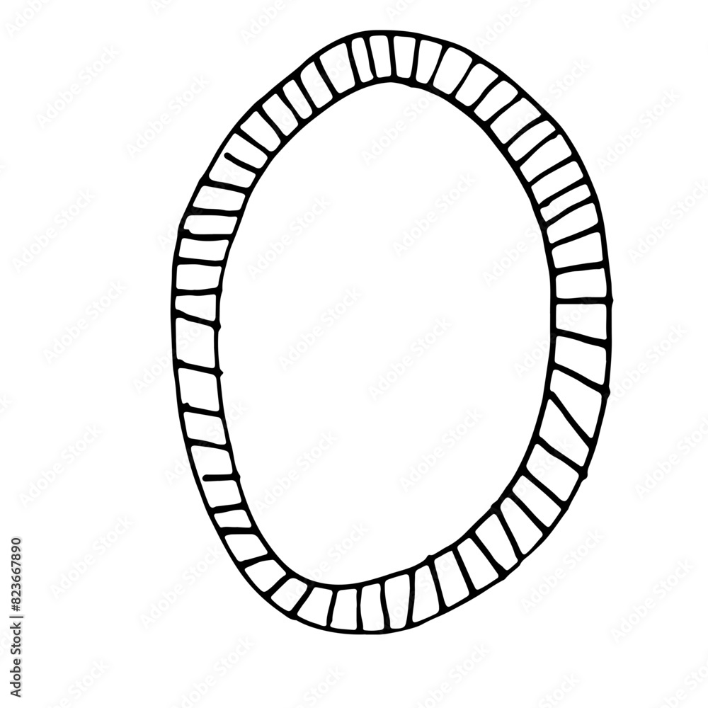 Frame Strip Line Art Hand Drawn Frame Strip Line Art Hand Drawn