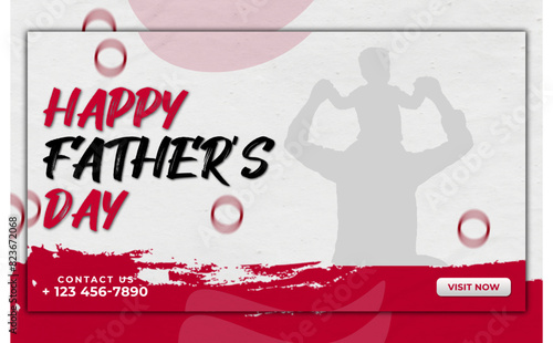 Happy fathers day web banner