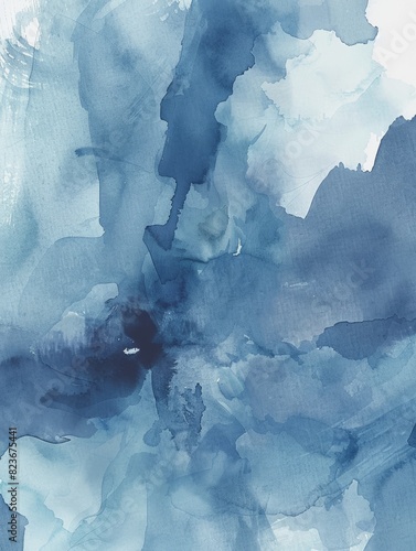 abstract elements on a stylish background with watercolor texture photo