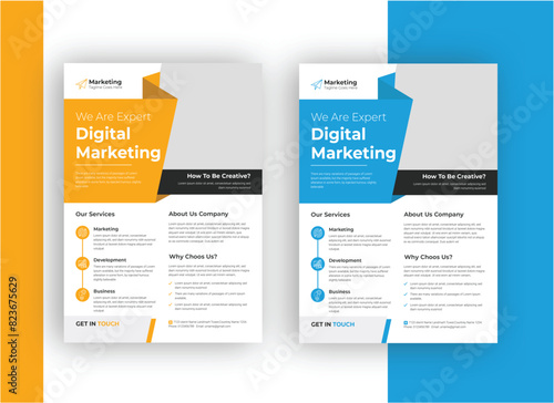 Creative Business Flayer Layout,creative business flayer design template vector illustration
