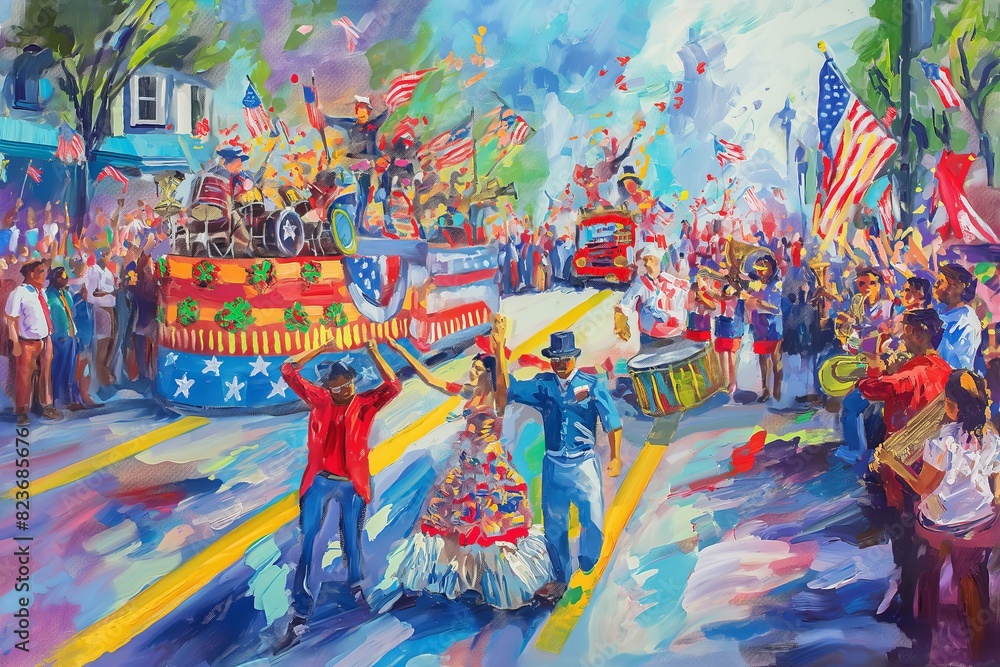 Fototapeta premium Colorful Parade Celebration