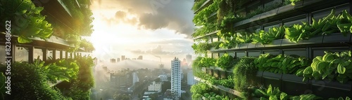 Visualize investing in vertical farming projects that use less energy and resources