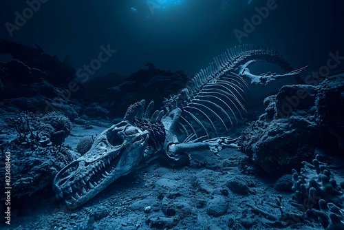 Mysterious Underwater Skeletal Remains Discovered in the Depths of the Ocean