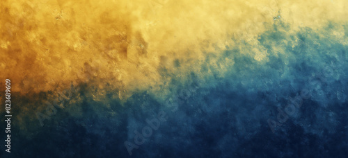 A vibrant abstract texture with a blend of blue and yellow colors, transitioning smoothly to create a visually striking and dynamic background.