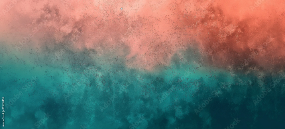 A captivating abstract gradient that blends coral and teal, with a textured background creating visual depth. The smooth transition between warm and cool tones forms a unique and dynamic backdrop. A captivating abstract gradient that blends coral and teal, with a textured background creating visual depth. The smooth transition between warm and cool tones forms a unique and dynamic backdrop.