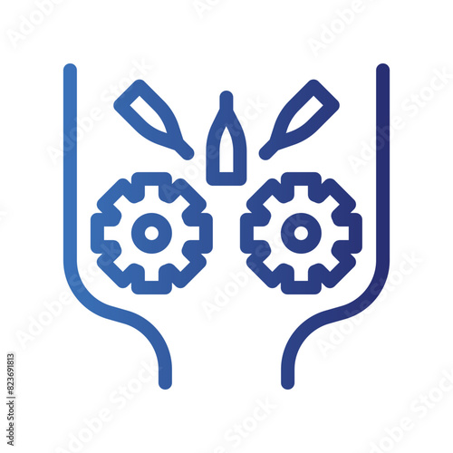 crusher gradient icon