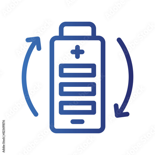 recycle gradient icon