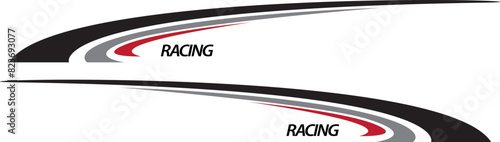 Sport racing stripes car stickers modification vinyl decal template