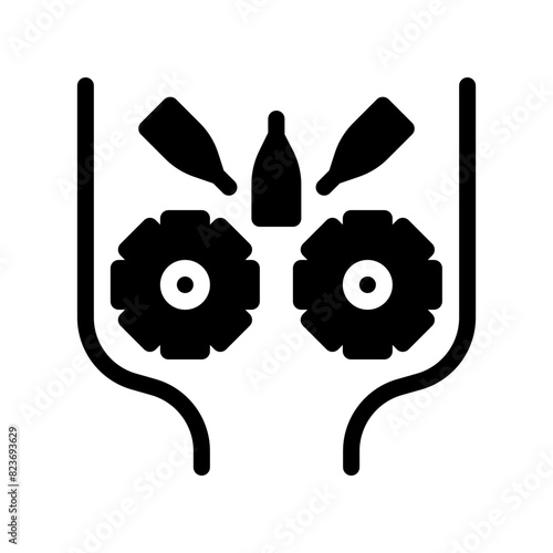 crusher glyph icon