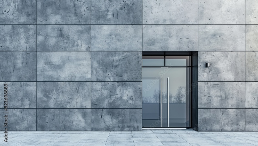 Contemporary Glass Door with Greenery Contemporary Glass Door with Greenery