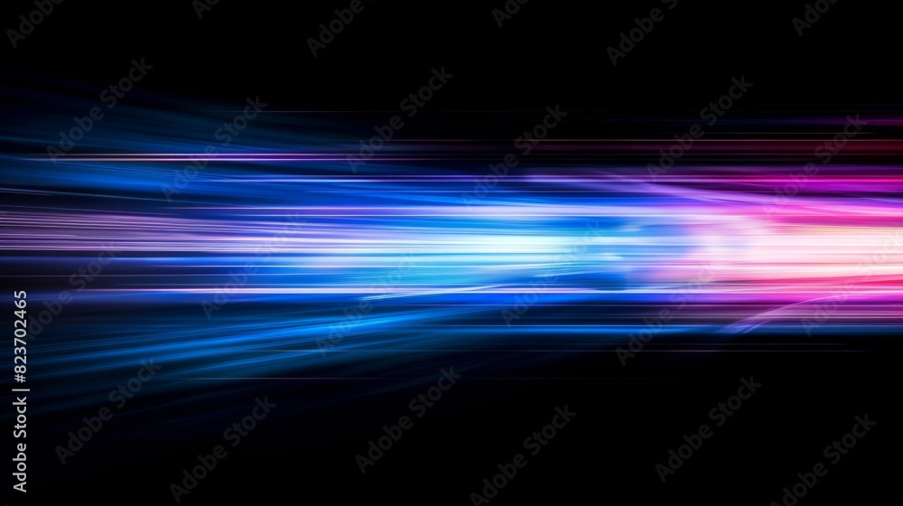 Abstract light trails with vibrant blue and magenta hues
