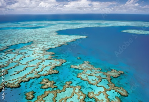 A view of the Great Barrier Reef