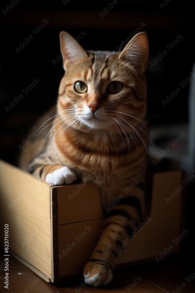 Gato felino estimação raça fofo retrato pet doméstico IA Generativa Gato felino estimação raça fofo retrato pet doméstico IA Generativa