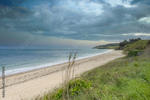 Photos Locmaria in Belle-Ile, Brittany, plage des grands-sables, stormy weather