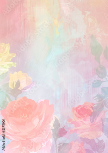 watercolor floral background