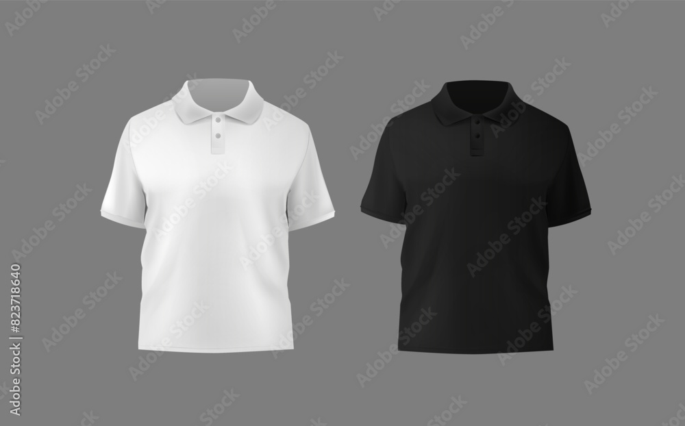 Short sleeve polo shirt.t-shirt front, t-shirt back and t-shirt sleeve design for mockup. Short sleeve polo shirt.t-shirt front, t-shirt back and t-shirt sleeve design for mockup.
