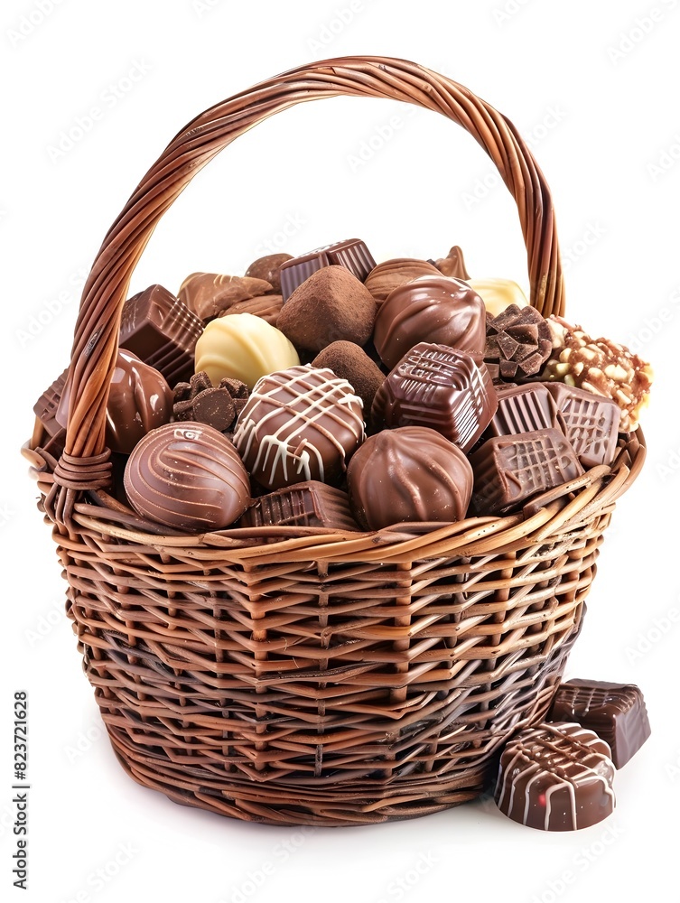 Delightful Chocolate Basket - Gourmet Assortment for Indulgent Delightful Chocolate Basket - Gourmet Assortment for Indulgent
