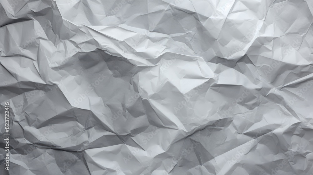 Obraz premium Textured White Crumpled Paper Background