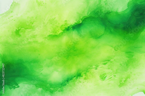 Abstract Green Watercolor Background with Soft Textures