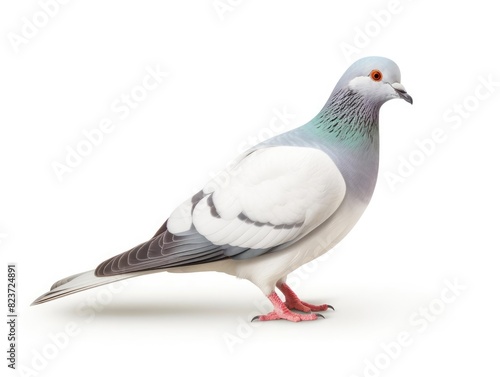 Dove bird isolated on white background