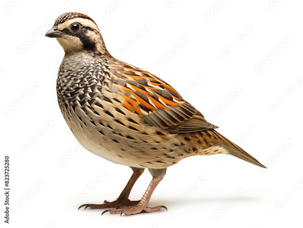 Quail bird isolated on white background Quail bird isolated on white background
