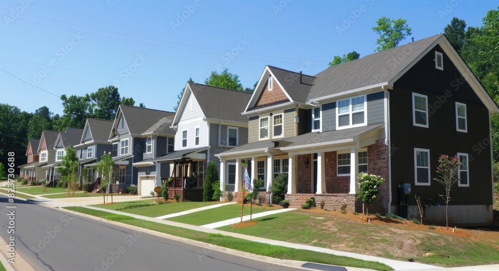America Suburban Homes: Construction and Community in Family-Friendly Neighborhood
