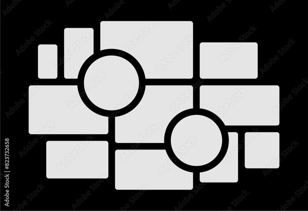 Pictures or photos frame collage. comics page grid layout abstract photo frames and digital photo wall template Pictures or photos frame collage. comics page grid layout abstract photo frames and digital photo wall template