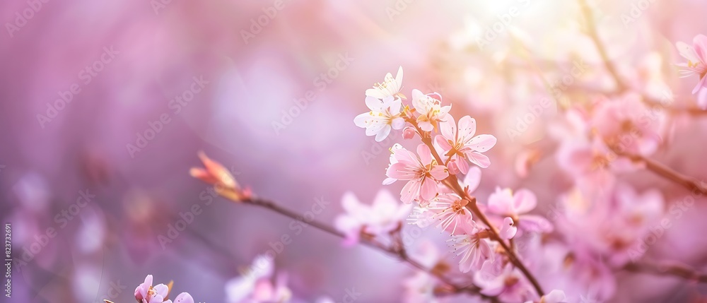 Serene Spring Blooms in Pastel Colors with Ample Copy Space, High Quality Photography Serene Spring Blooms in Pastel Colors with Ample Copy Space, High Quality Photography