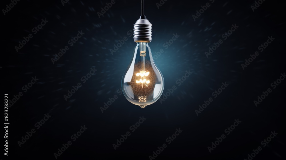 A light bulb suspended in a dark void, symbolizing creativity and the power of ideas. A light bulb suspended in a dark void, symbolizing creativity and the power of ideas.