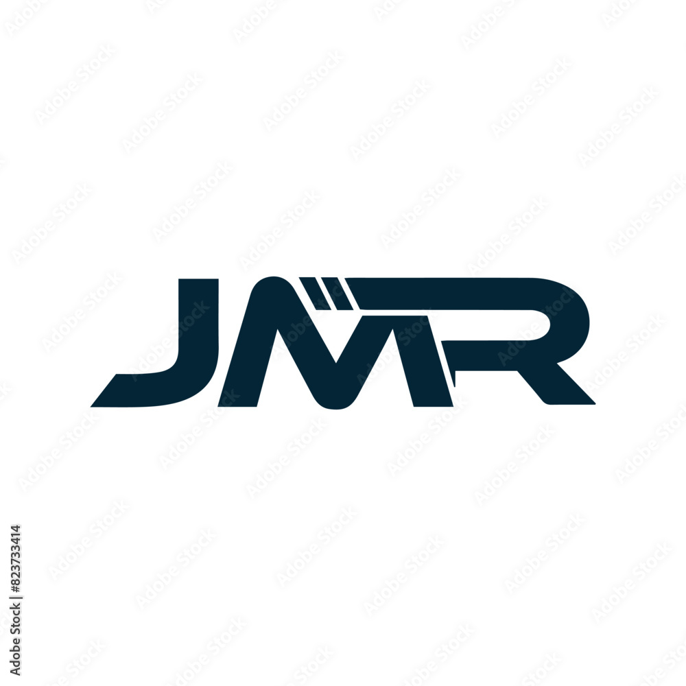 Fototapeta premium JMR logo. J M R design. White JMR letter. JMR, J M R letter logo design. J M R letter logo design in FIVE, FOUR, THREE, style. letter logo set in one artboard. J M R letter logo vector design.