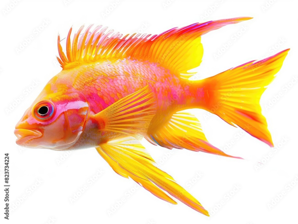 Anthias fish isolated on white background. Anthias fish isolated on white background.