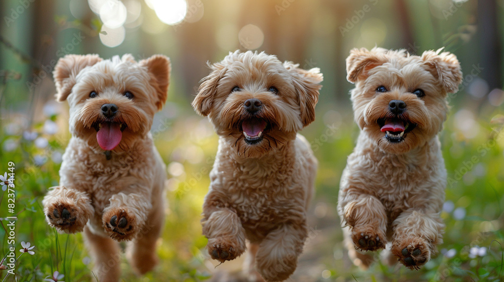 yorkshire terrier on a leash yorkshire terrier on a leash