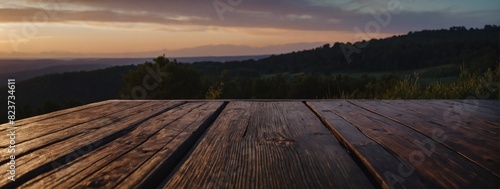 Twilight's beauty captured on a stunning wooden deck