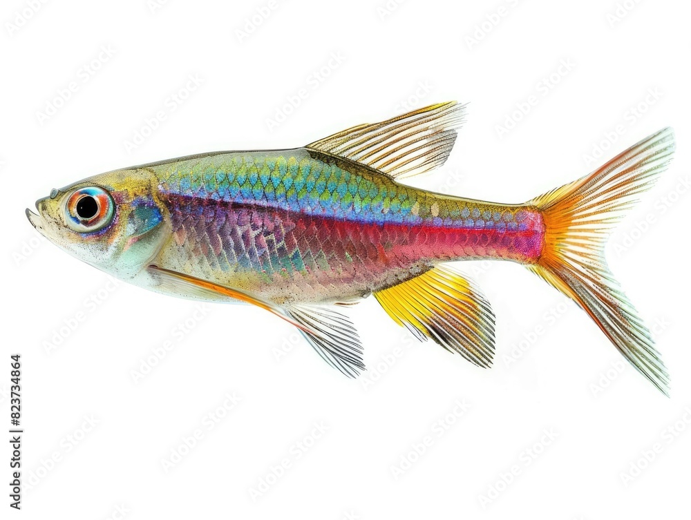 Rainbowfish isolated on white background. Rainbowfish isolated on white background.