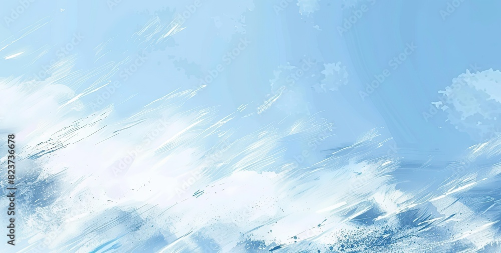 Abstract watercolor blue sky background with dynamic brush strokes and light gradients. Ideal for modern design templates, creative projects and decorative patterns