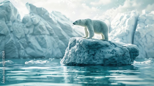 A melting iceberg in the Arctic © Netroder