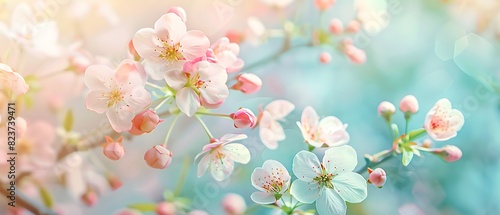 Pastel Spring Delight: High-Quality Photography with Copy Space for Designs