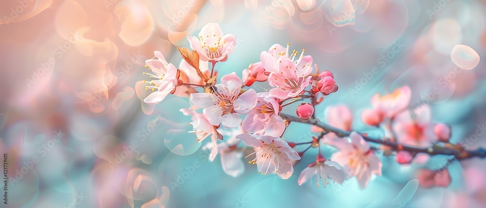 Blooming Pastels - Spring Inspired High Quality Photography with Copy Space