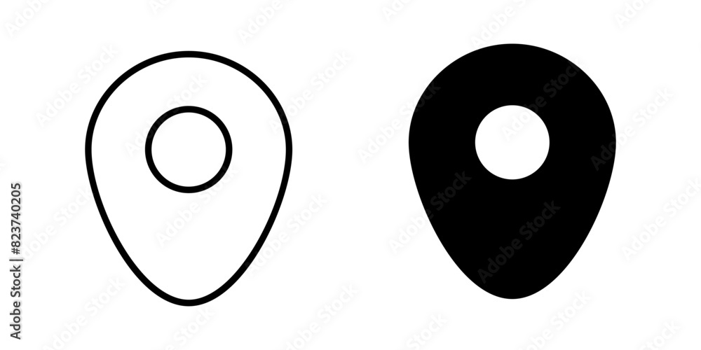Marker Icon Symbol isolated white background. vector illustration. color editable. Marker Icon Symbol isolated white background. vector illustration. color editable.